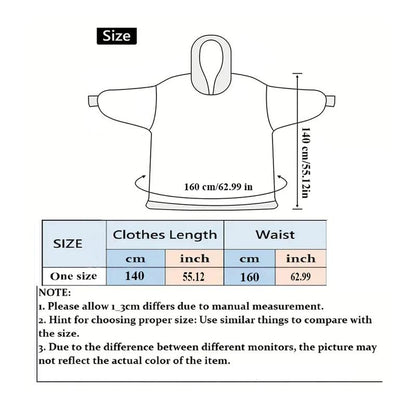 Oversized Wearable Blanket Hoodie